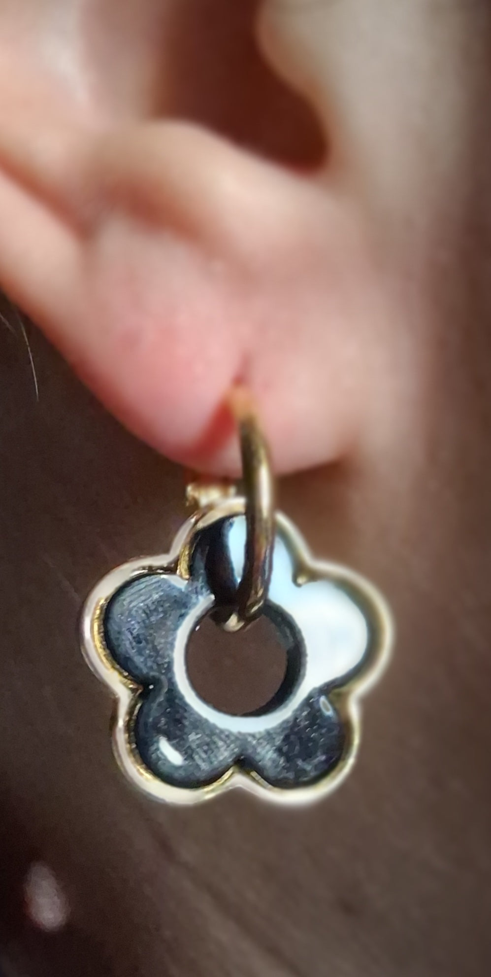 pampilles Fleur avec or