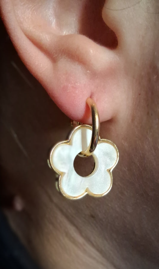 pampilles Fleur avec or