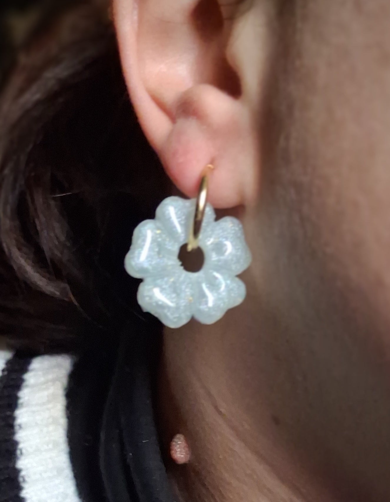 pampilles Fleur 5 pétales carrés