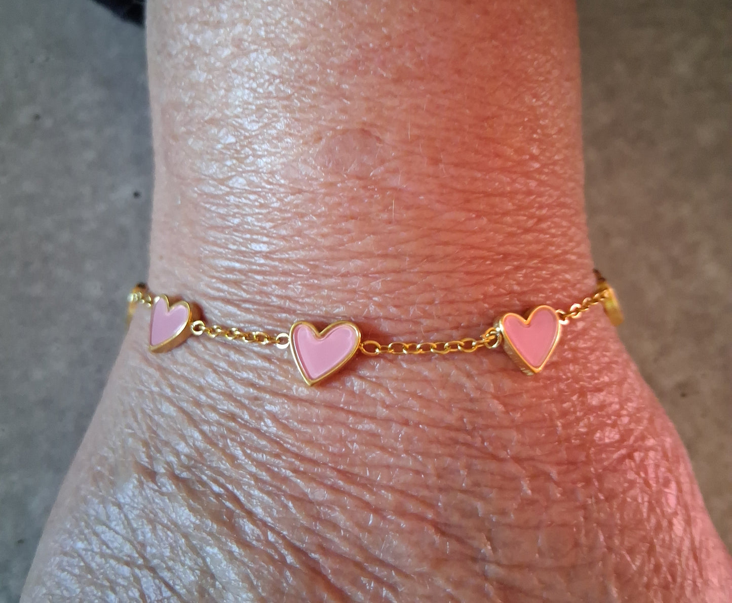 Bracelet petits coeurs