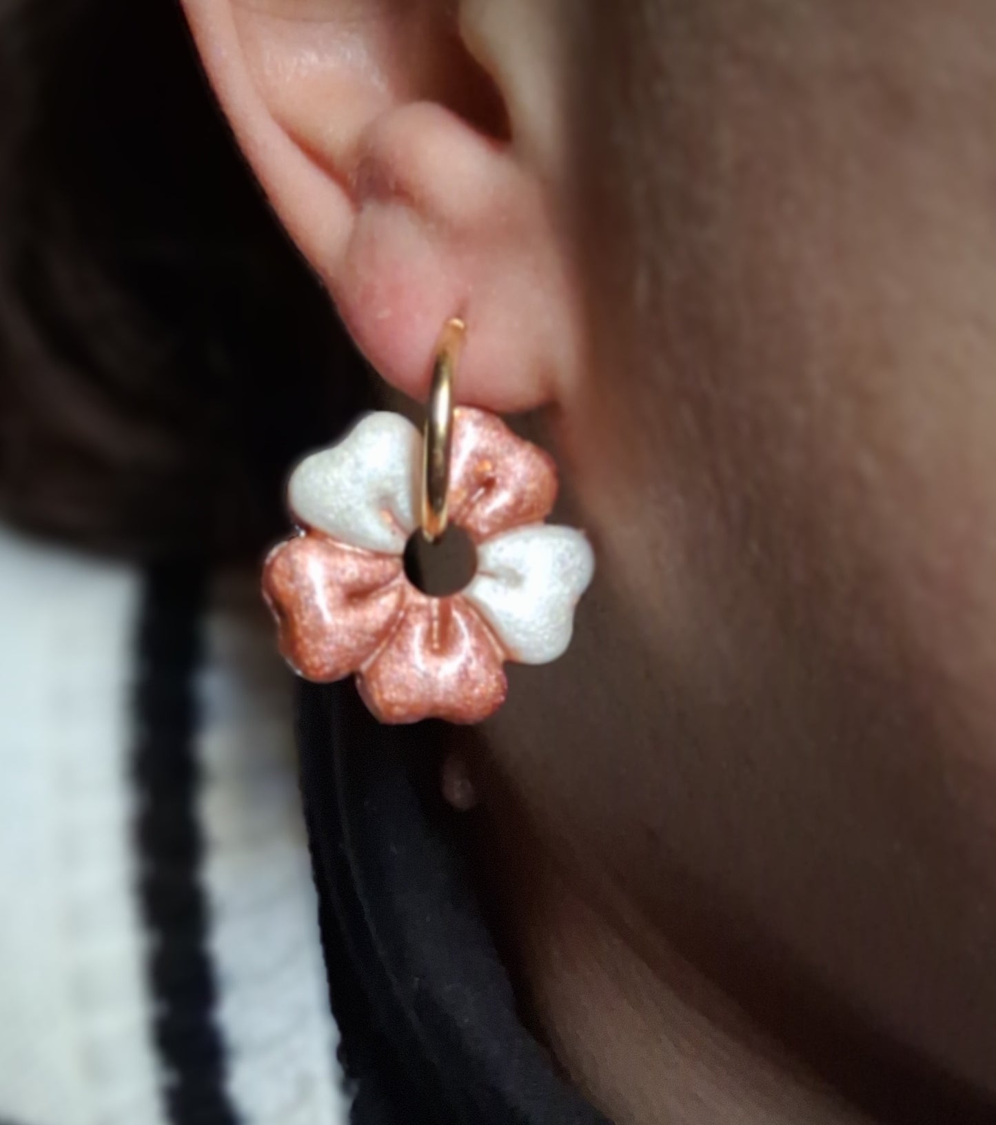 pampilles Fleur 5 pétales carrés