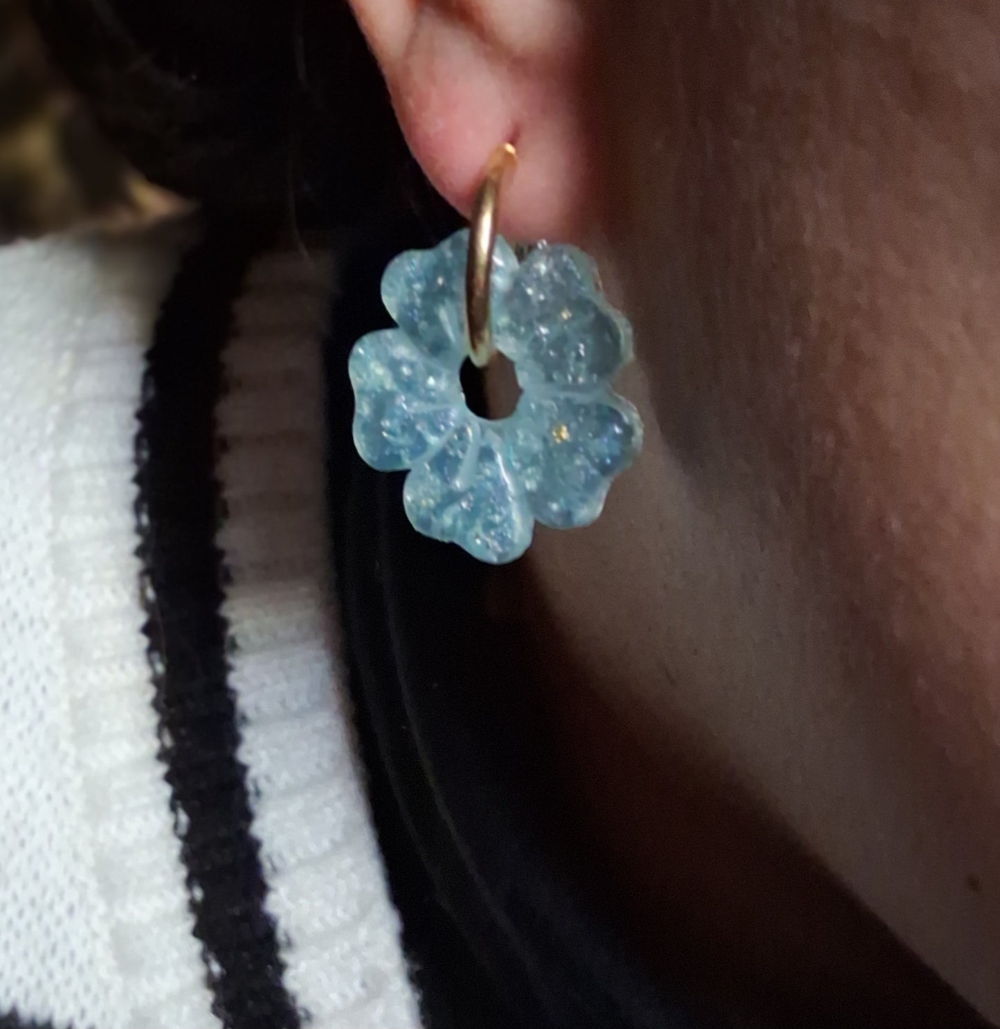 pampilles Fleur 5 pétales carrés