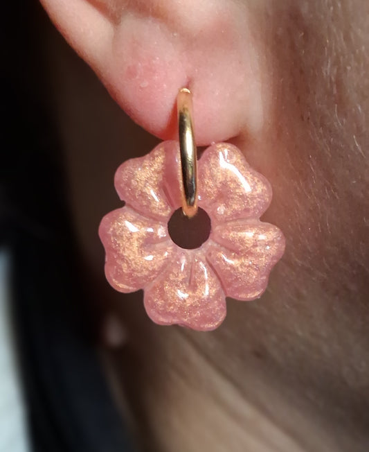 pampilles Fleur 5 pétales carrés